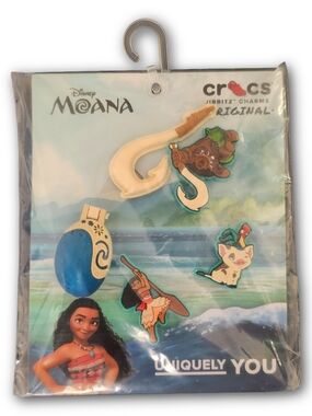 Official Disney Moana Crocs Jibbitz Charms (5-Pack)